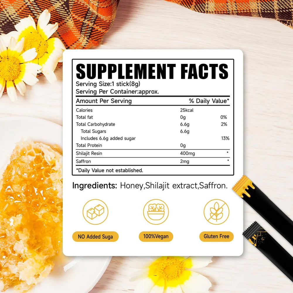 Shilajit Honey Sticks